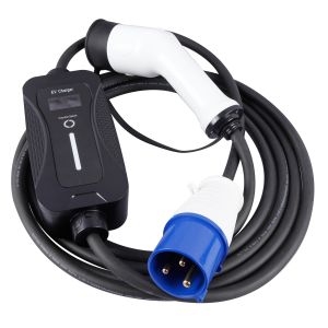 IEC62196-2 mode2 charger 7kw single phase adjustable current portable ev charger