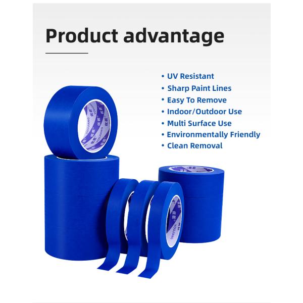 High Performance 2090 Crepe Paper Blue Masking Tape Painter′s Tape