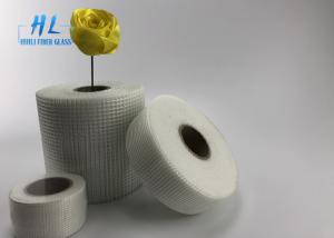 Cheap 45mm * 90m White Color Self Adhesive Drywall Tape , Adhesive Fiberglass Mesh Tape for sale