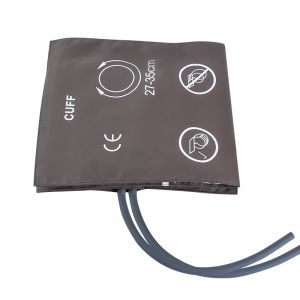 Adult NIBP Cuff Double Tube 27-35cm TPU Cuff Brown Bag Packaging Type