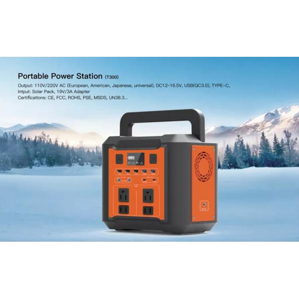 220V Portable Power Stations Camping 300W Portable Emergency Power Supply