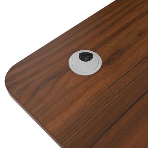 Brown 33.73lbs Electric Adjustable Computer Table / Study Computer Desk