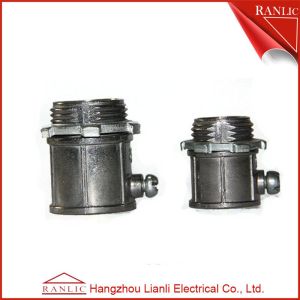 1/2 EMT Connectors Fittings , Aluminum Alloy 4 EMT Connector Customized
