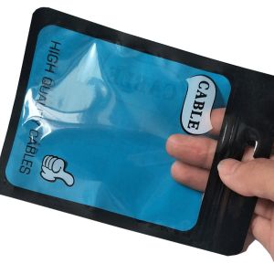 USB Cable Packing Heat Seal Inner Printed Mylar Aluminum Foil k Packing Bag With