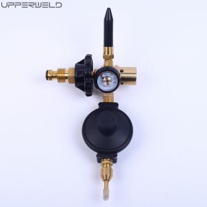 Copper Helium Balloon Inflator Filler Valve Regulator with Gauge and Auto Shut
