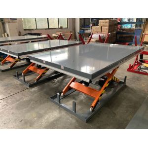 Hydraulic Stationary Scissor Lift Table 2200lbs Efficient Vertical