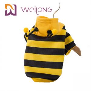 China Apis Florea Pet Clothing Strip Bee Funny Costume Dog Hoodie Clothes on sale