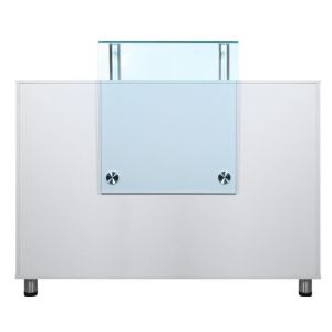 Hair Beauty Salon Reception Desk Furniture With Two Open Cabinet , Modern Style