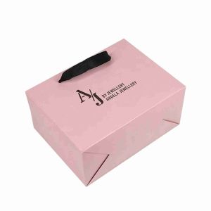 Eco friendly Pink Souvenir Shopping Bag wedding gift paper bags Custom Offset Printing