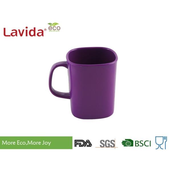 Non - Fragile Purple Large Melamine Mugs Dishwasher Safe BPA Free For Special