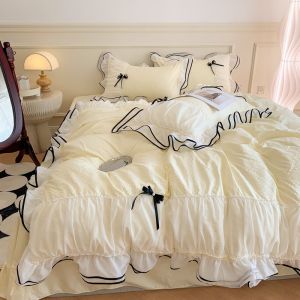 Solid Pattern King Size Designer Bedding Sets Comforter Sets for Home and