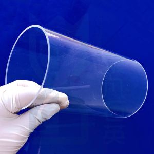 SiO2 Fused Quartz Tube One End Sealing Bottom Or Round Bottom