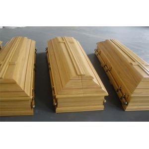 Cheap Portugal style coffin , high gloss lacquer paulownia wooden coffins for sale