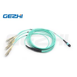 8F MPO(Female) To 4 LC Duplex Staggered Harness Cables