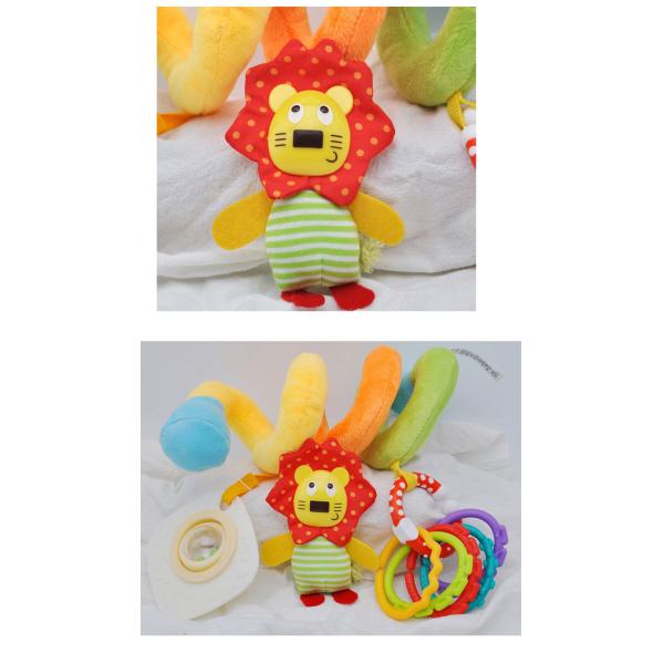 21*10cm Crib Safe Stuffed Animals , EN71 Baby Hanging Rattle Toys