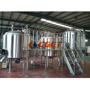 SUS 304 Craft Beer Brewing Equipment 2000L Brewing System With ISO CE Certificat