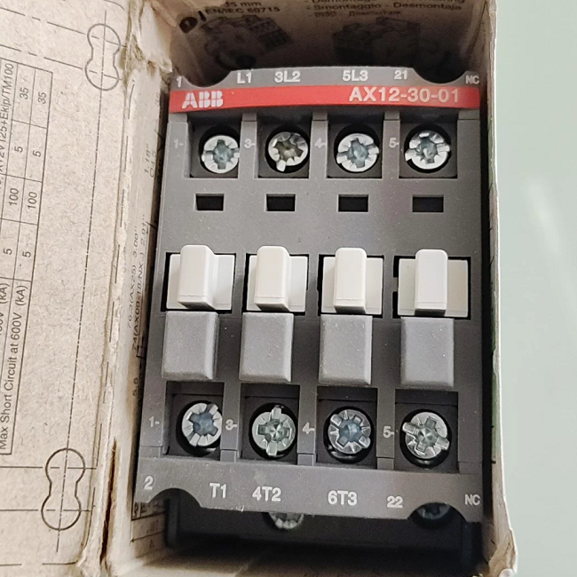 AX12-30-01-80 ABB Ac contactor Compact AC control solution Small and medium