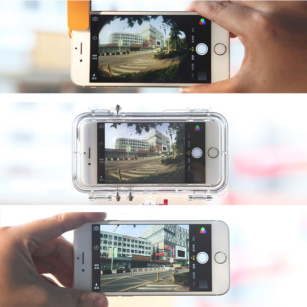 Extreme Sports Waterproof Case With 170 Degrees Wide Angle Lens For iPhone 5/5s/5c/6/6s 4.7''/6plus 5.5''