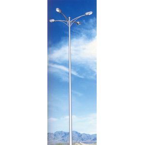 Cheap Steel Lighting Pole pass CE, ISO, HDG Galvanized octagonal, conical or tubular pole for sale