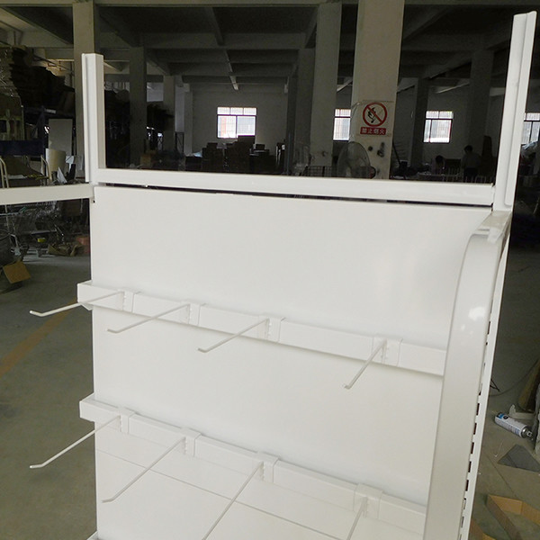 1500mm Height 350mm Width Iron And Wood Shelves For Beauty Shop