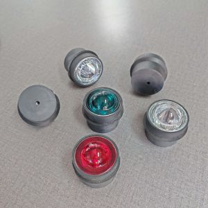 China High Reflective Tempered Glass Road Stud with 360° Reflection and Dia5cm*H5cm Size for Enhanced Traffic Safety on sale