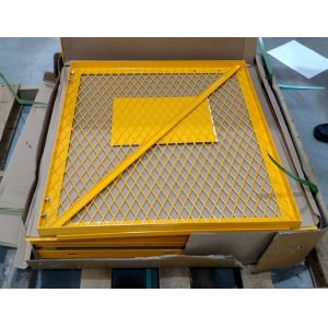 Yellow Gas Cylinder Storage Cages Used For Gas Tank And Cylinder Locker