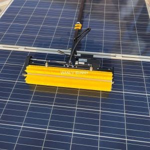 Electric Solar Photovoltaic Panel Cleaning Tool Kit Rooling Brush with