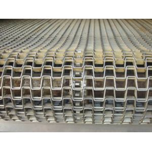 Welded Edge SS304/316 Flat wire Conveyor Belt, 1"*1" Hole,1.5mm*1/2" Strip Belt