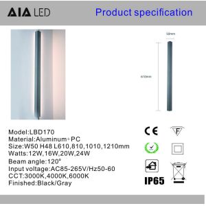 Modern minimalist wall mouned lamp Indoor and outdoor creative corner led wall