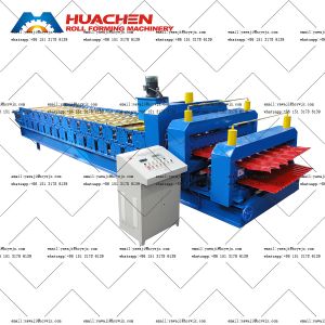Cheap PPGI / GI Double Deck Roll Forming Machine For 0.3-0.6mm Thickness for sale