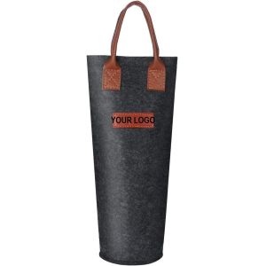 Single Felt Bottle Wine Tote, Bottle Wine Carrier Bag Padded Wine Perfect Wine