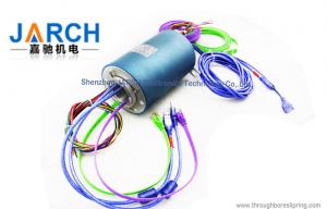China 500Rpm 2 Channel USB Ethernet Slip Ring 1000Base-T Through Bore Size 20.4mm on sale