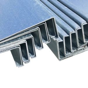 Ground Galvanized Steel Profile Solar Panel Mounting Structure Single Section