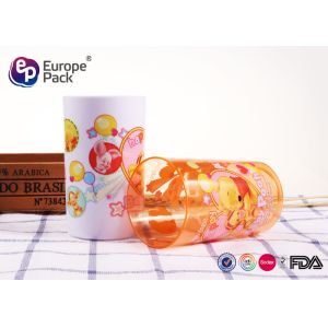 270Ml Childrens Plastic Cups Round Shape Hard Plastic Container Cups