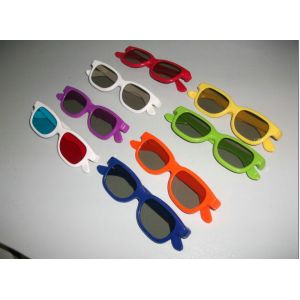 Colorful Children Plastic Red Cyan 3d Glasses With 1.6mm Thicken Lenses