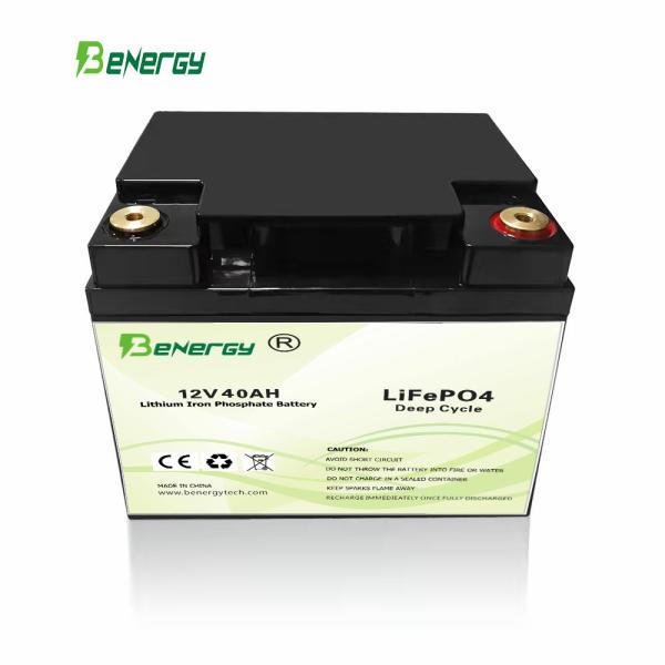 Quality Plastic Rechargeable LiFePO4 Battery 12V 40AH For Electric Vehicles Solar System wholesale