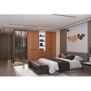 PVC Laminate Wardrobe Doors Sophisticated Design Mold Resistance