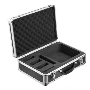 Durable Aluminum Tool Storage Case Black Aluminum Carrying Tool Case With Foam