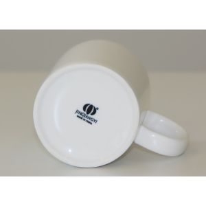 White Porcelain 350ml Coffee Water Mug Customized Packing