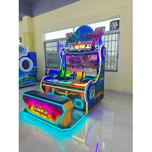 Amusement park redemption coin-operated 3 players ball shooting game machine for