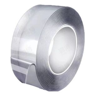 China High Viscosity Transparent 462m Double Sided Acrylic Tape With Plastic Core on sale