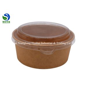 Food grade factory directly sale takeaway round paper bowl for salad