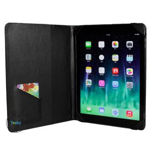 Multi-function file card one tablet cases for ipad air 9.7inch leather tablet