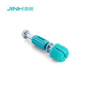 Cheap JH-2161 40mm cam lock fastener screw | Nylon Insert &amp; Zinc-Plated Bolt | For 15mm+ Panel Furniture Assembly for sale