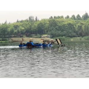 Cheap 1.6m Collection Width River Cleaning Vessel With Aquatic Weed Harvester for sale