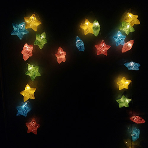 Crack star led string lights christmas lights