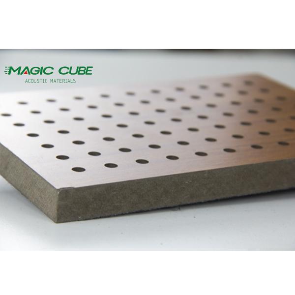 Quality Decorative Perforated Wood Tile for Sports Venues Ceiling using MGO Core Material wholesale