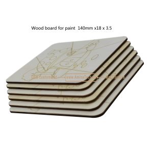 Aminatech Wood board for paint 140mm x18x3.5 The one-side drawing design Elm