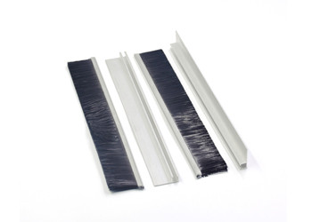 Quality Customized Size Door Bottom Brush PP PA Material Strip for Sealing / cleaning wholesale