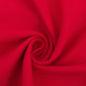 Solid Color Cotton Pique Fabric 26S Waterproof Stretch Combed Material